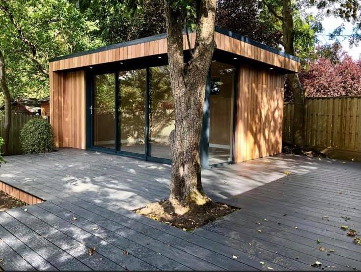 Tree surrounded by decking